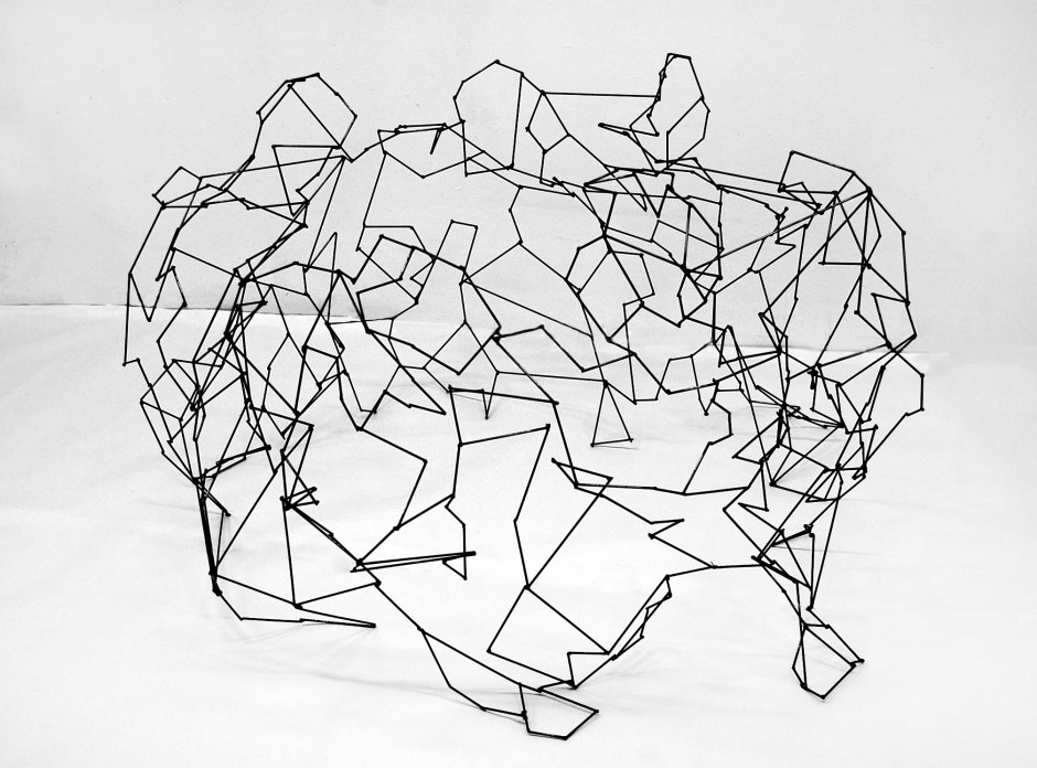 Huddle: 1/16" steel rod; 4 x 4 x 2 ft.; 2012